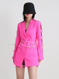 Spring New Women's Niche Design Sense Suit Dress Bow Fashion Temperament Suit A-Word Skirt