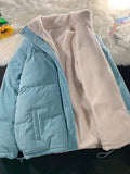 reversible corduroy jacket with contrasting