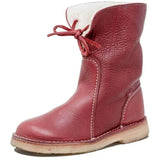 Women's Snow Boots 2025 Autumn And Winter New Large Code Of The Comfortable Mid-Clinity Martin