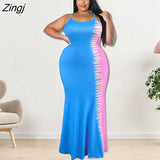Backless Maxi Dress Sexy Spaghetti Strap Slim Dress Robe Leisure Girl Outfits Elastic Female Dresses Woman