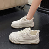 Version Of The Trend Of Small White Shoes Women In The Autumn Of 2025 New Buffler Shoes Thick Soles Casual Loose Cake Breathable Running