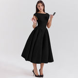 Autumn And Winter New Women's Fashion Temperament Sexy Back To Repair Solid Color