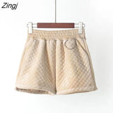 Women Autumn Elastic Waist Thickening Hot Sale Bottom Solid Loose Casual Female Basic Elegant All-match Retros