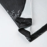 Dark Vintage Leaves Velvet Dress-Outfit