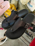 Slippers Women's New Large Beach Shoes Loose Cake And Leisure Low Help Clip Pink