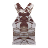 Millennium Hottie Thai-Style Hanging Neck Sling Vest Woman Summer Bare Sleeveless Tight Short Coat