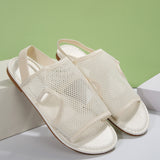 Mesh Breathable Flat-Soled Sandals Women's New Loose Belt Flat Beach Cool Drag