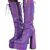 Gothic Mirror Illusion Water Station Coarse And Size Size 44 Boots