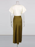 Temperament Lace Waist Dress 2025 Autumn New V-Necked Ass High-End Thin Dress