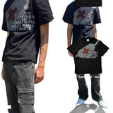 T-Shirt Medical Package Pattern Print Street Retro Style Men And Women The Same T-Shirt