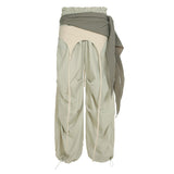 Coast Hottie Folded Ribbon Trousers Trousers Niche Design Street Loose Lazy Casual Trousers