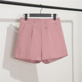 Zingj Photo Suit Shorts Female 2024 Summer New High Waist Loose Blue Five Split Pants Straight Tube Hong Kong Flavor Casual