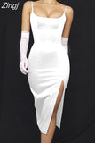V Neck Satin Dress Sexy Casual Women's Dresses 2023new Arrivals Rose Party Dresses Celebrity Club Night Party Night