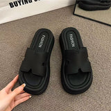 Women's New Round-Headed Beach Sandals In The Summer Of 2025 Fashion Drag Wearing Sandals