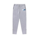 Rainbow Gradient Letter Tiger Head Printing Ins Trendy Sweater Trousers Jogging