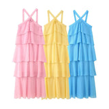 Women's Explosive Three-Dimensional Flower Trim Layer Chiffon