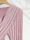 Zingj Heart Shows Thin Pure Desire Wind Pink Long Sleeve Knit Cardigan Female Hot Girl Bottom Shirt Early Spring Slim