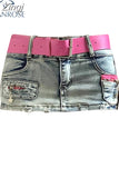 Women's Vintage Blue A-line Denim Mini Skirts Y2k Korean Style Cowboy Short Skirts Harajuku Elegant Jean Skirt Summer