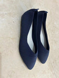 Large-Size Tip Flat Bottom Shallow Single Shoes Women Casual Flying Breathable Four-Season Work