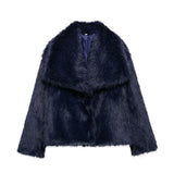 Women's Winter Fashion Temperament Style Wind Artificial Fur Coat