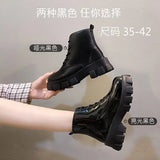 Boots Women's New Mid-Autumn 2025 New Thick Bottom British Wind Students With Thick-Bottomed Short Boots In Front Of The