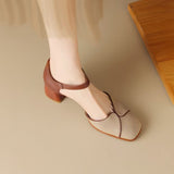 Retro Baotou Hollow Thick Heel With Women's Sandals 2025 Summer New Color High Heel Women's