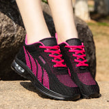 Women's Shoes 2025 Spring New Hollow Single Network Air-To-Air Air Cushion Damping Light Leisure Sports