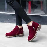Women's Boots Autumn And Winter Grinding Party And The Korean Version Of Martin Boots Women's Casual Large-Size Short-Bobine Cotton Boots