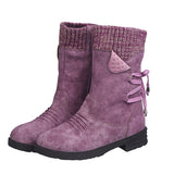 Autumn And Winter New Women's Cotton Boots Flat Bottom Leisure Size 43 Medium Boots Women Hot Snow