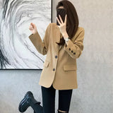 Zingj Spring And Autumn New Small Suit Jacket Female Hot Style Temperament Leisure Slim Show Thin Students Small Suit