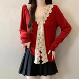 Coat Women's Autumn And Winter Loose Wear Complex 2025 New Short Top Knitted Cardigan