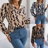 Shooting 2025 Spring And Summer Commuting Temperament Hit The Striped Suit Collar Long-Sleeved Shirt Women's
