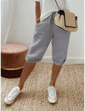Women's Cotton Bag Loose Slacks Women's Trousers Five-Point