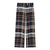 Women's Explosive Fashion Casual Pocket Shirt + Plaid Pants