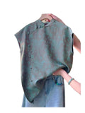 Chinese Chinese Style Young Style Buckle Improved Tang Shirt Jacket Woman 2025 Summer New Top