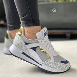 Fashion Flat-Bottomed Round-Headed Casual Sneakers 2025 Autumn And Winter New Front Lace Single