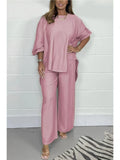 And Autumn 2025 New Wide Legs Trousers Casual Fashion Loose Top Size Two
