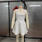 Women's New Sexy U-Neck Bow Bright