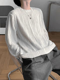 Men's Textured Long Sleeve Tee- Outfit