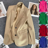 Zingj White Suit Jacket Female 2024 Spring And Autumn New Casual Temperament Spring And Autumn Fried Street Small Suit Jacket