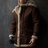 And Winter Burst Single Fur Collar Collar Thick Coat Embroidered Man Coat European Code