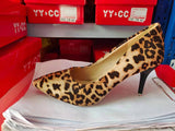 Spring New Large-Size High-Heeled Single-Shoe Rubber Sheel Fine Heel Light-Mouthed Women's Velvet High-Heeled