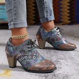 Autumn And Winter New Women's Boots Rough High And Martin Boots British Style National Style Women