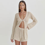 Beach Shirt Sexy Bikini Swimsuit Vacation Two-Piece Set