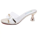 New High-Hee Cold Slippers Women And