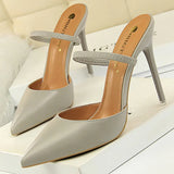 Shoes Woman Pumps Pointed Toe Women Heels Pu Leather High Heels Shoes Women Sexy Stiletto Heels Office Shoes