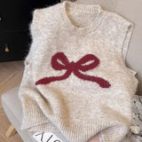 Knit Bow Vest- Outfit