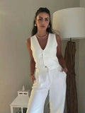 Color Y2K2025 Summer Leisure Repair Vest Sleeveless Vest Short Blouse Women