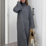 2025 New Women's Knitted Turtleneck Sweater Temperament Fashion Dress