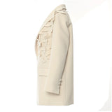 New Overweight Worker Butterfly Burning Flowers Loose-Render Version Of The Blazer Top